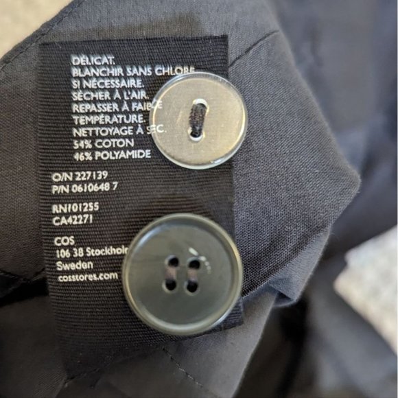 COS  Pleated Trousers Grey 4 - Picture 7 of 10